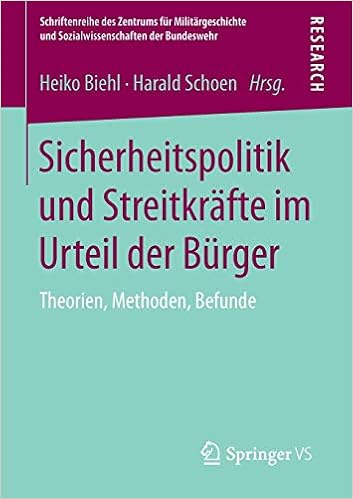 Sicherheitspolitik Und Streitkrafte Im Urteil Der Burger Theorien Methoden Befunde Schriftenreihe Des Zentrums Fur Militargeschichte Und Sozialwissenschaften Der Bundeswehr 15 German Edition Biehl Heiko Schoen Harald 9783658086077 Amazon
