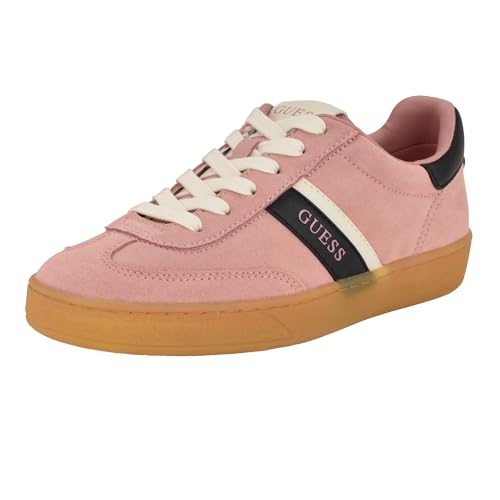 GUESS Nolinas Faux-Suede Sneakers at Amazon