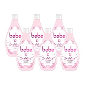 bebe-Soft-Body-Milk-with-Jojoba-Oil-and-Panthenol-Moisturising-Body-Milk-for-Dry-Skin-6-x-400-ml Bebe Body Lotion Soft Body Milk with Jojoba Oil and Panthenol for Dry Skin 6 x 400 ml