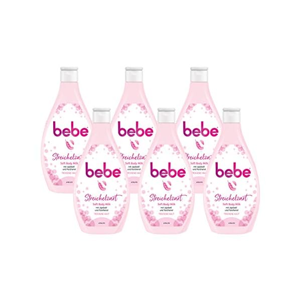 bebe-Soft-Body-Milk-with-Jojoba-Oil-and-Panthenol-Moisturising-Body-Milk-for-Dry-Skin-6-x-400-ml Bebe Body Lotion Soft Body Milk with Jojoba Oil and Panthenol for Dry Skin 6 x 400 ml
