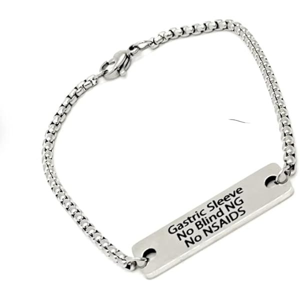 Amazon.com: Gastric Sleeve Zipper Pull, Gastric Sleeve Medical ID Tag, No  Blind NG, No NSAIDS, Medical Awareness Tag, Gastric Sleeve Medical Awarenes  : Clothing, Shoes & Jewelry