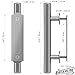 Premium Stainless Steel Modern Barn Door Handle 12