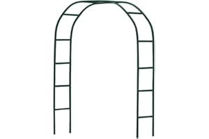 Newsmarts 7.9Ft Metal Garden Arch Army Green Garden Arbor for Climbing Plant Outdoor Wedding Party