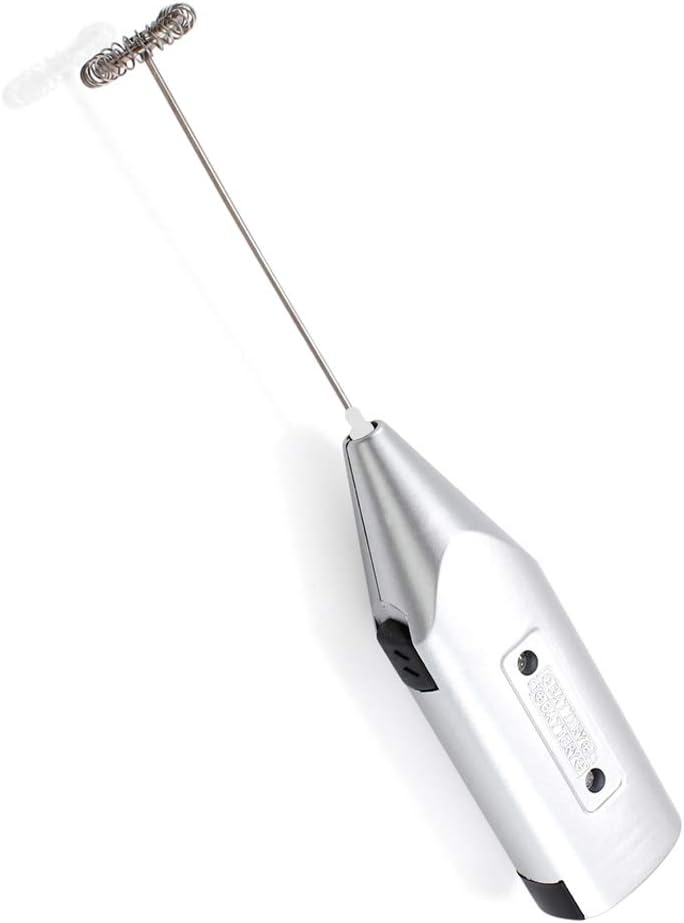 Coffee Milk Frother Frappe Drink Stirrer Whisk Egg Beater, Silver - Image 4