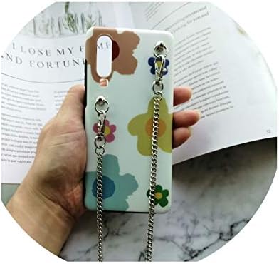 for Huawei P30 Pro P10 P20 Plant Leaf Soft Case for Huawei Mate 20 Pro Mate 10 Nova 4I 3 3I 2S Girl Crossbody Chain Bag Honor 10 9,with Strap3,for Huawei P30Pro