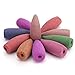Backflow Incense Cones, 168 Pcs Incense Cones Backflow Natural Smoke Various Scents Sandalwood Rose Lemon Sakura Ocean Lavender Cone Incense Backflow for Backflow Incense Burner (Mix Flowers)