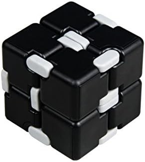 Ampe EDC Infinity Cube Fidget Toy - Pressure Relief Toy for Children and Adults Kill Time (Black)
