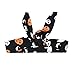 4Pcs Halloween Outfit Set Baby Boys Girls Funny Romper (6-12 Months, black01)