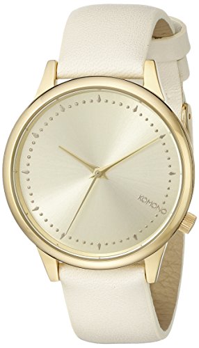 KOMONO Women's KOM-W2502 Estelle Pastel Series Gold-Tone Stainless Steel Watch with Beige Band