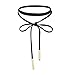 Choker Necklaces Black Velvet Lace Leather Adjustable Tattoo for Women Girls Teens (9 pieces)