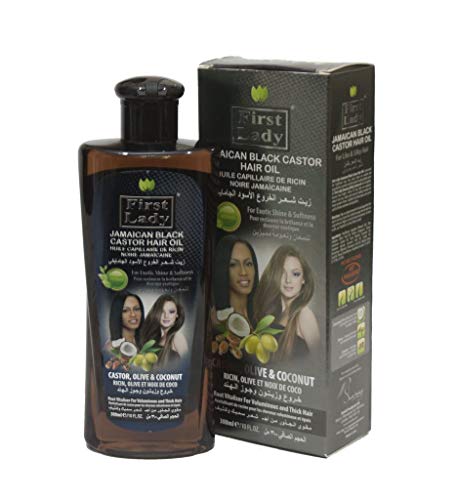 First Lady Herbal Ayurvedic Jamaican Black Castor Hair Oil 300ml