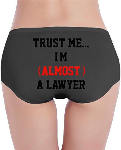 COOLSHEN Underwear Funny Trust Me I'm Almost A Lawyer Womens Underwear Briefs X-Large