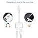Headphone Adapter to 3.5 mm Headphone Jack Compatible with iPhone X Charge Connection Converter Audio Adapter for iPhone 7/7 Plus/8/8 Plus/X,Support Music Control Charger Support iOS11 or Later