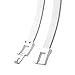 Tanpie Skinny Waist Belt of Women Elastic Metal Stretch Chain Belt Silver 29''