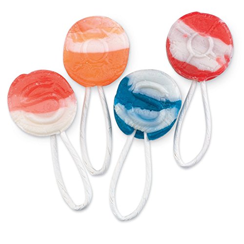 Saf-T-Pops Swirl Assorted Flavors, Lollipops with Safety Sticks, 3 LB Bulk Candy, 48 oz
