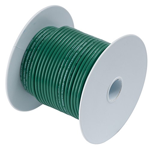 Ancor Marine Grade Primary Wire and Battery Cable (Green, 250 Feet, 10 AWG)