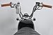 Diamond Plate Stainless Steel Motorcycle Cup Holder - Motorbike, Bicycle, ATV, Scooter Handlebar Mounted Cup Holder - Adjustable Clamp, 360-Degree Rotation, Foam Insert - Riding Accessories