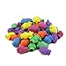 Adorox 144 Pieces Neon Safari Zoo Assorted Animals School Pencil Eraser Tops (144 Pieces)