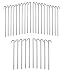 IIT 71021 9 inch 30-Piece Galvanized Steel Tent Pegs-Garden Stakes, Silver