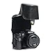Megagear Leica V-Lux (Typ 114) Ever Ready Genuine Leather Camera Case And Strap, With Battery Access - Black - MG549