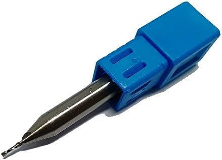 2mm 2 Flute HSS AL Square End Mill, High Speed Steel Flat End Cutter D2*8*D6*60L
