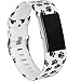 RedTaro Bands Compatible with Fitbit Charge 2, Replacement Accessory Wristbands(Paw Print, Small)