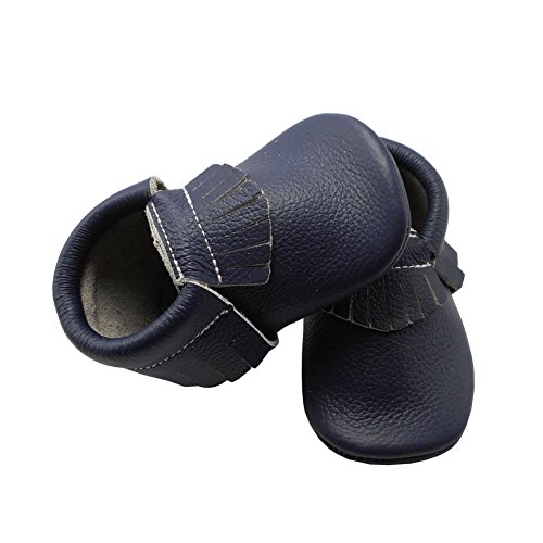 image for YIHAKIDS Baby Tassel Shoes Soft Leather Sole Infant Shoes Baby Moccasi