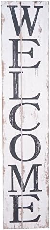 Welcome Sign 42" - Welcome Wooden Sign - Farmhouse Style Sign- Vertical Welcome Sign