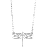Boma Jewelry Sterling Silver Dragonfly Necklace, 16 inches