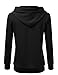 NINEXIS Women's Long Sleeve Button V-Neck Sweatshirts Pullover Hoodie