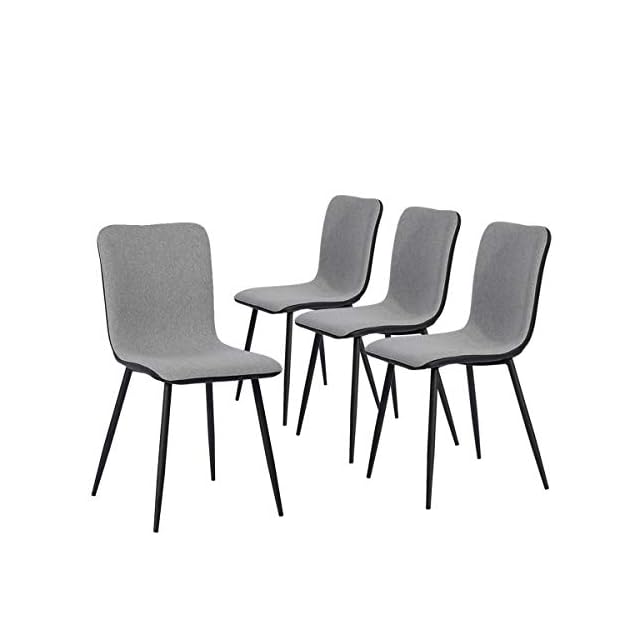 Coavas Dining Chairs Set of 4, Kitchen Chairs with with Fabric Cushion