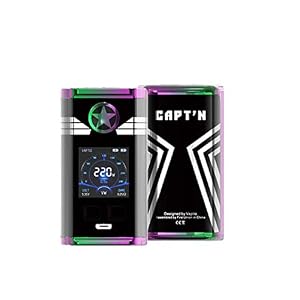Vaptio CAPT’N mod 220W Electronic Cigarettes Nicotine and Tobacco Free (Regenbogen)