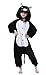 Newcosplay Children Unisex Pajamas Kids Animal Costume Cosplay Sleeping Wear (125, Black cat)