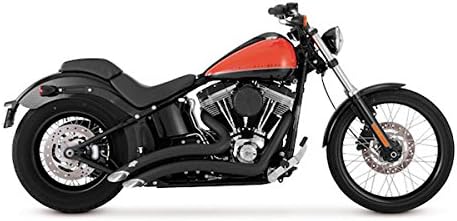 VANCE & HINES BIG RADIUS 2-2 BLACK X HARLEY DAVIDSON SOFTAIL FROM 1986 TO 2017