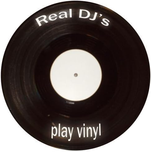 DJ Record Turntable Slipmats REAL DJs PLAY VINYL SLIPMAT x 1 (Single)
