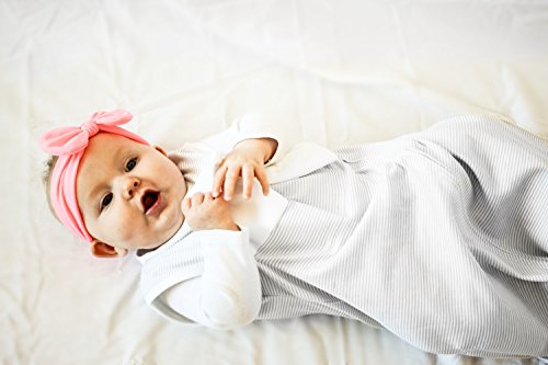 Bitta Kidda Baby Soother Sleeping Bag Wearable Blanket + Lovey, Grey Stripes 9M