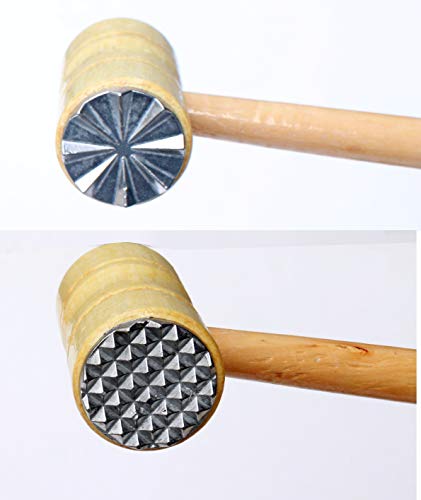 Meat Tenderizer, 48 Stainless Razor sharp Steel Needle Blade For Tenderizing,BBQ,Steak,With Tenderizer Hammer, Pastry Brushes & Onion Slicer Holder