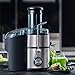 Juicer, Oneisall Juice Extractor 800W Easy to Clean Extractor Press Centrifugal Juicer Machine, Wide 3” Feed Chute for Whole Fruit Vegetable, Anti-drip, High Quality, BPA-Free, Large, Silver