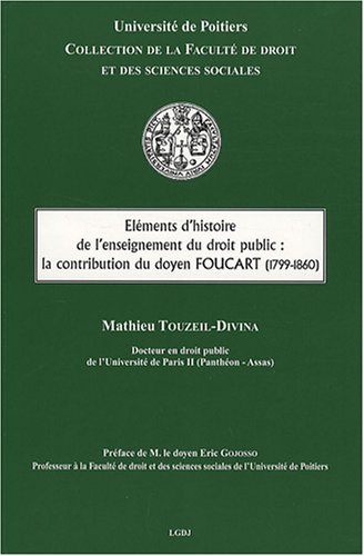 Éléments d'histoire de l'enseignement du droit public