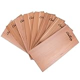 Camerons Products Grilling Planks - 8 Pack Cedar and Alder - Premium Thicker Wood for Barbecue Salmon, Seafood, Steak, Burgers, Pork Chops, Vegetables and More