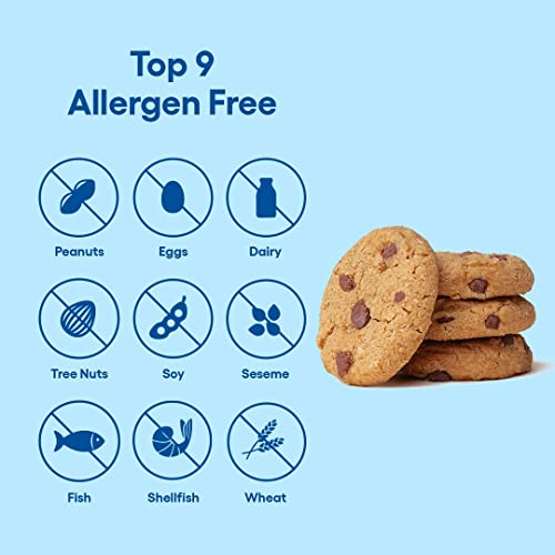 GLUTEN FREE PARTAKE SOFT BAKED CHOCOLATE CHIP COOKIES – VEGAN – FREE FROM THE TOP 9 ALLERGENS INCLUDING DAIRY, WHEAT, SOY, EGGS, & PEANUTS – NON GMO – SAFE SCHOOL & OFFICE SNACK (1 PACK, 5.5OZ BOX)