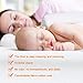 White Newborns Baby Side Sleep Pillow - Maveek Scientific Orthopedic Design Anti-Polarity Head Pillow, Toddlers Safer Sleep Nursing Pillow