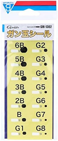 Amazon がまかつ 号数シール ガン玉 Gm 1302 アクセサリー
