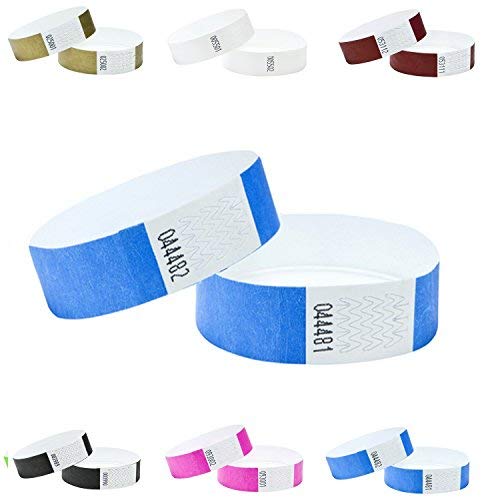 J&R Wristbands Tyvek® Paper Like 1000 Pack Blue