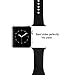 top4cus 42mm Soft Silicone Replacement Sport Strap iWatch Band for Apple Watch 42mm All Model - Small/Medium - Sport Black