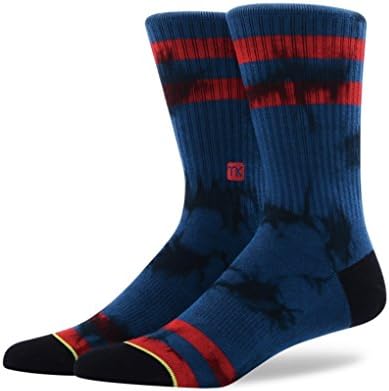 100% Cotton fashion printing sports men socks (Navy)