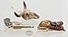 Large Western Ornament Set - 3 Pc. Realistic Bull Skull, Six Shooter Revolver & Cowboy Hat with Pistol Belt