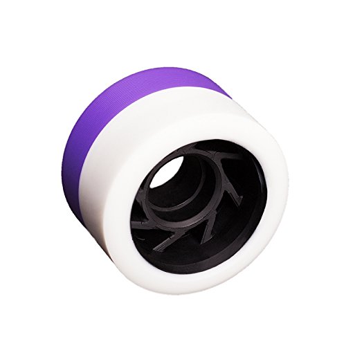 FlyWheel Purple&White 59mm Roller Skate Wheels