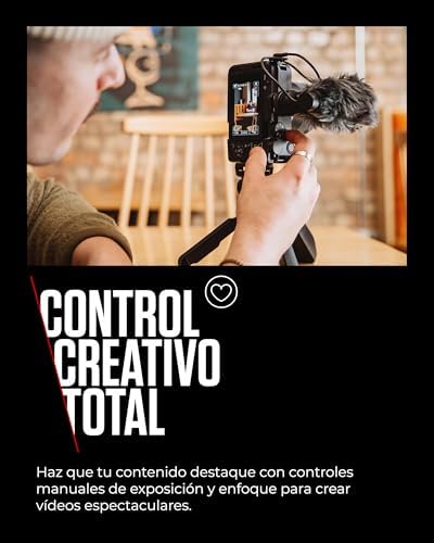 EOS R50 V + RF-S 14-30mm F4-6.3 IS STM PZ - Câmara Vlogging Compatível com Objetivas Canon RF | Vlogs Ideais & Viagens | Ligação Bluetooth