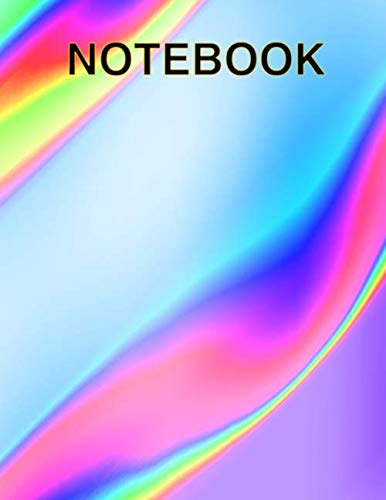 Nabila Ibrahim Iridescent Effect Notebook: Ruled Large Composition Lined